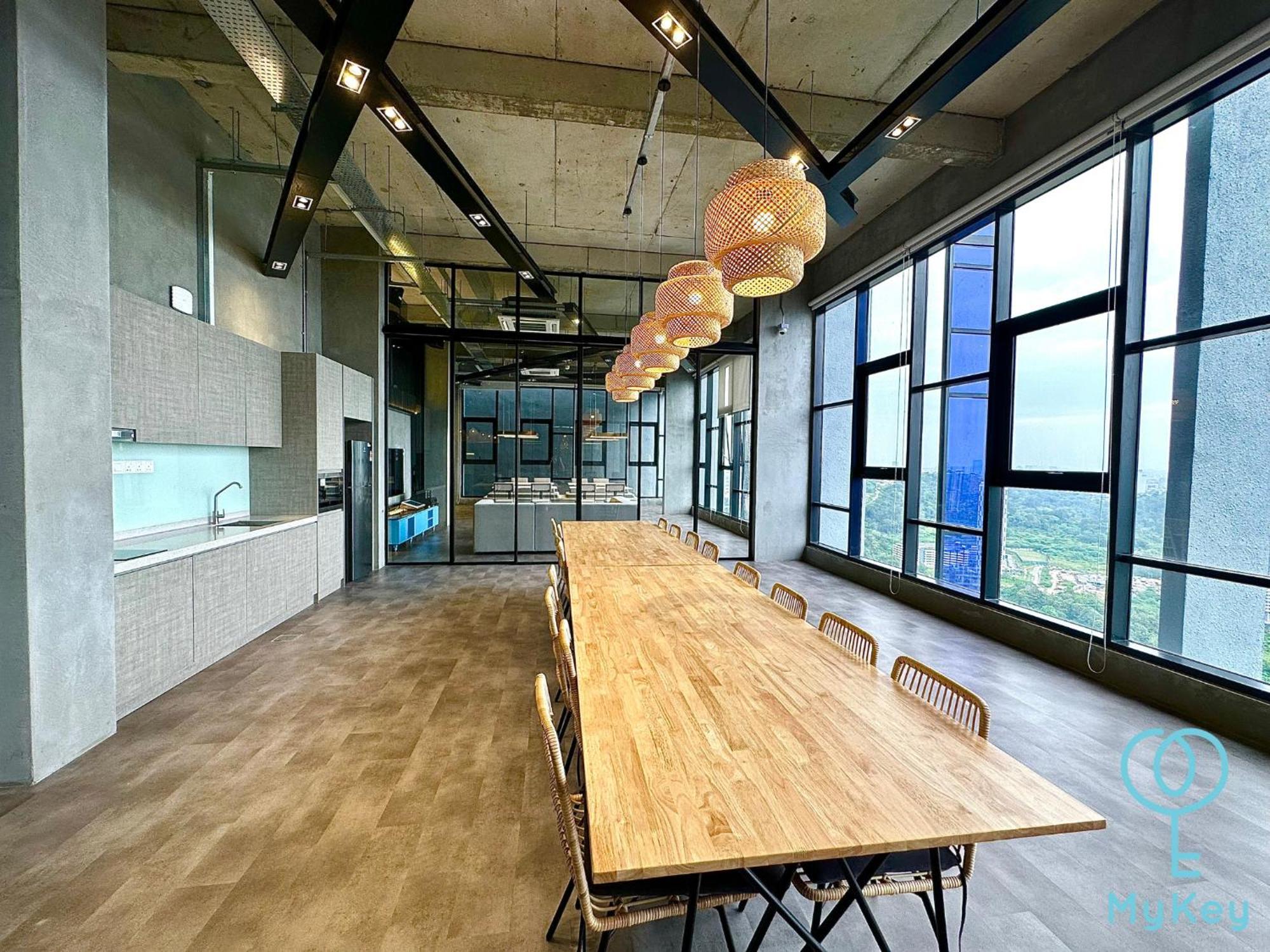 Millerz Square By Mykey Apartment กัวลาลัมเปอร์ ภายนอก รูปภาพ The kitchen at the 30th floor